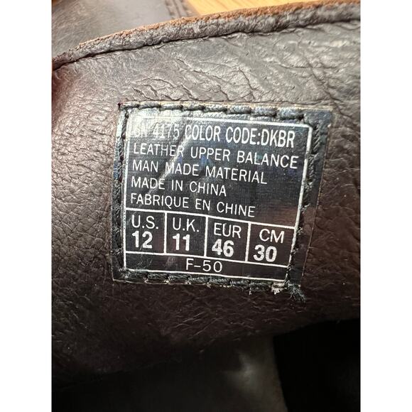 Sketchers Mens 12 Vintage Y2K CHUNKY LUG SOLE Leather Shoes Square Toe Brown - Picture 6 of 6